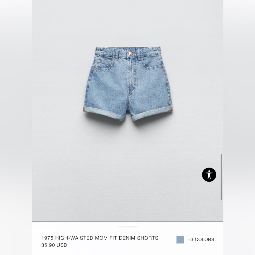 Zara mom short sz 4